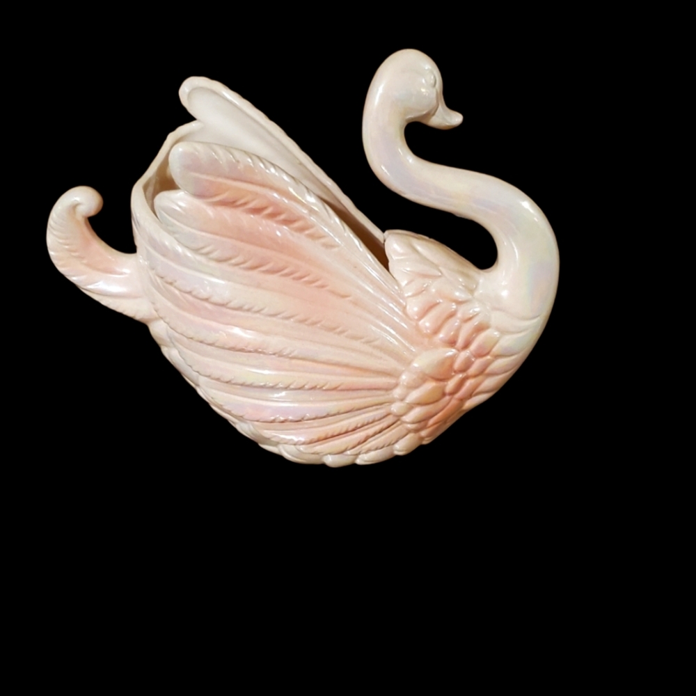 Swan Pink Iridescent Planter